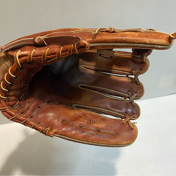 Rawlings Leather Baseball Glove Adult Left Premium Series brown - Picture 3 of 6